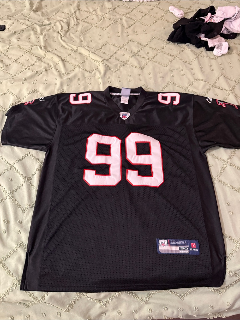 NFL Black & White #99 Football Jersey